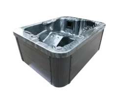 Home Deluxe Insektenschutz^Whirlpool Black Marble für 3 Personen 210 x 160 x 85 cm