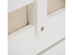 Homestyle4u Hausbett 90x200 mit Bettkasten in Weiß 2522