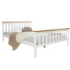 Homestyle4u Betten^Holzbett 140 x 200 cm Weiß 1843
