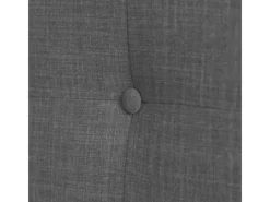 Homestyle4u Polsterbett 160x200 cm Bett Doppelbett mit Lattenrost Grau 1733