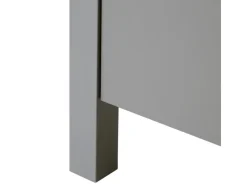 Homestyle4u Vitrine Highboard Kommode Wohnzimmerschrank Holz Grau