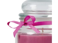 HS Candle Windlichter^Duftkerze & Bonbon Glas Danke Lavendel Lila