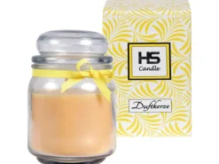 HS Candle Duftkerze & Bonbon Glas Ø9cm Vanille