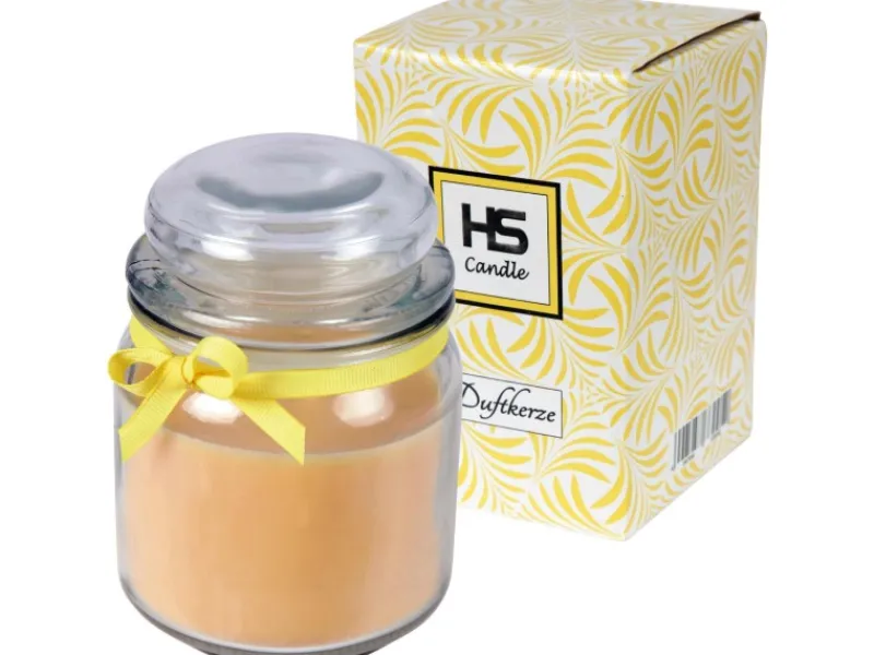 HS Candle Duftkerze & Bonbon Glas Ø9cm Vanille
