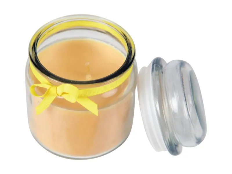 HS Candle Duftkerze & Bonbon Glas Ø9cm Vanille