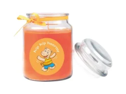 HS Candle Duftkerze & Bonbon Glas Comic Orange Honigmelone