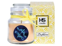 HS Candle Kerzen^Duftkerze & Glas Sternzeichen Vanille 30 Stunden Schütze