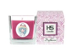 HS Candle Duftkerze & Glas Sternzeichen Lavendel 50 Stunden Krebs