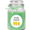HS Candle Ostern^Duftkerze & Glas Frohe Ostern Bonbon Ø10 cm Coconut Limes Küken