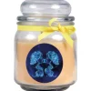HS Candle Windlichter^Duftkerze & Glas Sternzeichen Vanille 70 Stunden Zwillinge