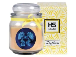 HS Candle Windlichter^Duftkerze & Glas Sternzeichen Vanille 70 Stunden Zwillinge