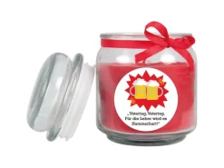 HS Candle Windlichter|Kerzen^Duftkerze & Glas Vatertag Rot Rose