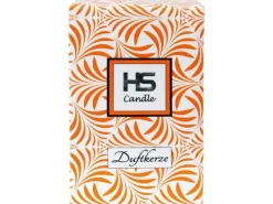 HS Candle Kerzen^Duftkerze & Glas Weihnachten Orange Bonbon 70h