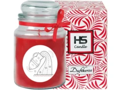 HS Candle Windlichter^Duftkerze & Glas Sternzeichen Rose 110 Stunden Wassermann