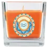 HS Candle Windlichter^Duftkerze & Glas Sternzeichen Honigmelone 50 Stunden Wassermann