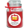 HS Candle Windlichter^Duftkerze & Glas Vatertag Rose Rot