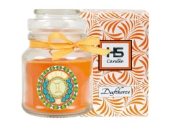 HS Candle Windlichter^Duftkerze & Glas Sternzeichen Honigmelone 30 Stunden Zwillinge