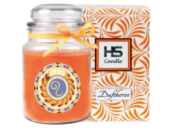 HS Candle Windlichter^Duftkerze & Glas Sternzeichen Honigmelone 110 Stunden Löwe