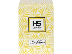 HS Candle Windlichter^Duftkerze & Glas Weihnachten Creme Bonbon 70h