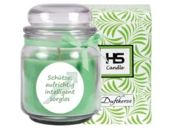 HS Candle Windlichter^Duftkerze & Glas Sternzeichen Coconut Limes 70 Stunden Schütze