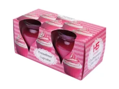 HS Candle Duftkerze Creation Kerzen 2er Pack Preiselbeer Cupcake