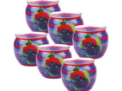 HS Candle Kerzen^Duftkerze Motiv 6er Pack Mixed Berries