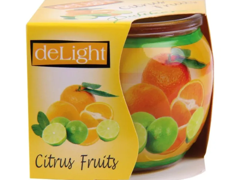 HS Candle Duftkerze Motiv Kerze Raumduft Citrus Fruits