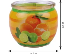 HS Candle Duftkerze Motiv Kerze Raumduft Citrus Fruits
