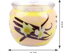 HS Candle Duftkerze Motiv 6er Pack Vanille