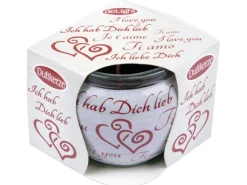 HS Candle Duftkerze Sprüche Kerze Raumduft Ich Liebe Dich