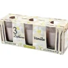 HS Candle Duftkerzen Classic Kerzen 3er Pack Vanille