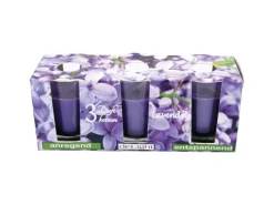 HS Candle Duftkerzen Classic Kerzen 3er Pack Lavendel