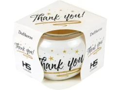 HS Candle Kerzen|Windlichter^Duftkerzen Sprüche 6er Pack Thank You