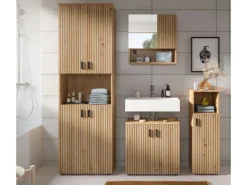 Inn.Furn Badezimmer Kommode in Eiche 30 x 95 cm Livia