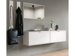 Inn.Furn Möbelserien^Garderoben-Set 5-teilig in Weiß Hochglanz 238 cm SystemX