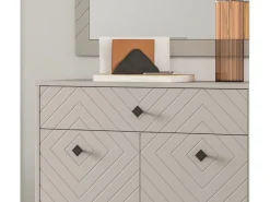 Inn.Furn Möbelserien^Garderoben-Set 4-teilig Sand 195 cm mit Fräsungen Apunti