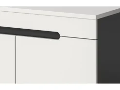 Inn.Furn Möbelserien^Garderoben-Set 5-teilig in Weiß und Grau 175 cm Cooper