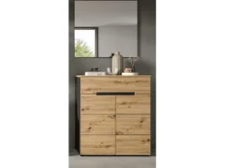 Inn.Furn Möbelserien^Garderoben-Set 2-teilig Eiche Grau 80 cm mit Soft-Close Cooper