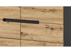 Inn.Furn Möbelserien^Garderoben-Set 2-teilig Eiche Grau 80 cm mit Soft-Close Cooper