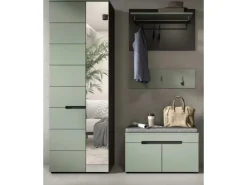 Inn.Furn Möbelserien^Garderoben-Set 4-teilig in Salbei und Grau 160 cm Cooper