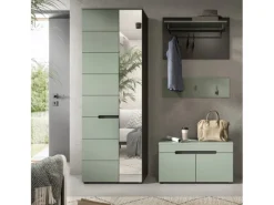 Inn.Furn Möbelserien^Garderoben-Set 4-teilig in Salbei und Grau 160 cm Cooper
