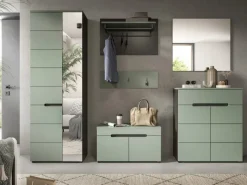 Inn.Furn Möbelserien^Garderoben-Set 6-teilig in Salbei und Grau 255 cm Cooper