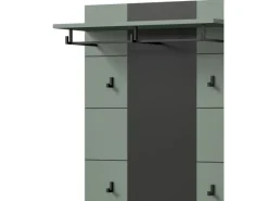 Inn.Furn Möbelserien^Garderoben-Set 4-teilig in Salbei und Grau 175 cm Cooper