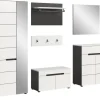 Inn.Furn Garderoben-Set 6-teilig in Weiß und Grau 255 cm Cooper