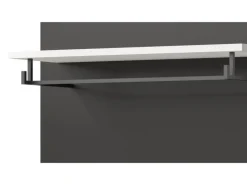 Inn.Furn Garderoben-Set 6-teilig in Weiß und Grau 255 cm Cooper