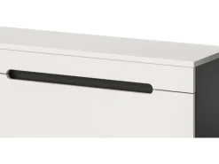 Inn.Furn Schweberegale^TV-Lowboard und Wandboard in Weiß und Grau 170 cm Cooper