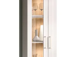 Inn.Furn Vitrine in Weiß Lärche Landhaus 64 x 161 cm Mirano