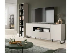 Inn.Furn Wohnwände^Wohnwand in Kaschmir und Schwarz 245 cm Morena