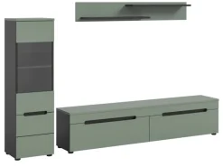 Inn.Furn Wohnwand in Salbei und Grau 221 cm Cooper
