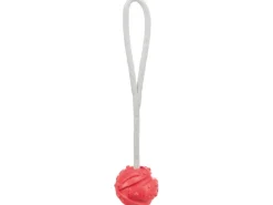 Jollypaw Hundebedarf^Aqua Toy Ball am Seil Naturgummi Ø 7 cm x 35 cm Rot